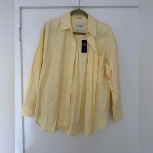 Abercrombie Yellow Button Down Shirt